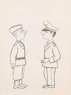 Anna Gosławska-Lipińska (Ha - Ga) (1915 - 1975) | Anna Gosławska-Lipińska (Ha - Ga) | Generał i kadet, ilustracja satyryczna | Desa Unicum