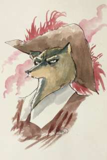 Masbou - Dessin original en couleur - De Cape et de Crocs | Catawiki