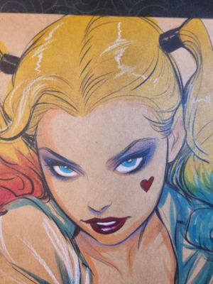 Harley Quinn Original Fine Art Signed 8.5x11 COA Included | eBay US (Buy It Now)