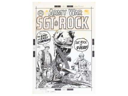 Joe Kubert Our Army at War #202 Cover Art | Weiss Auctions
