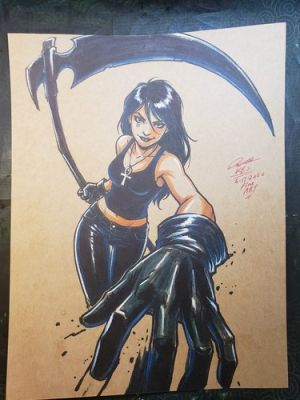 Death Of The Endless Original Fine Art Illustration Signed 8.5x11 COA | eBay US (Buy It Now)