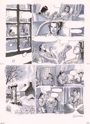 Guérineau | L’ombre des lumières tome 2 Dentelles et wampun | Galerie Champaka