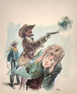 FOLLET - « Buffalo Bill » - Dessin original aux… | Collauctions