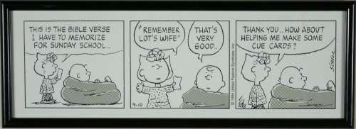 CHARLES SCHULZ ORIGINAL PEANUTS COMIC STRIP ILLUSTRATION | misc / divers