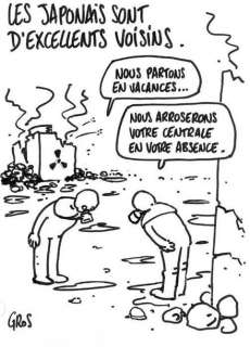 Gros | LES JAPONAIS SONT D’EXCELLENTS VOISINS Feutre noir, signé 29,7 x 21 | Aponem