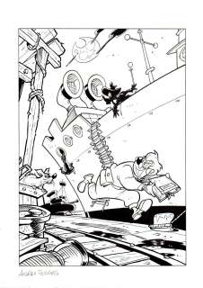 Andrea Ferraris | Ferraris - Disney - Illustration For Egmont Calendar: Indiana Pipps | ComicArtFans Classifieds