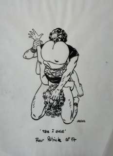 VARENNE Tête a queue Dessin original sur calque Encre de… | misc / divers