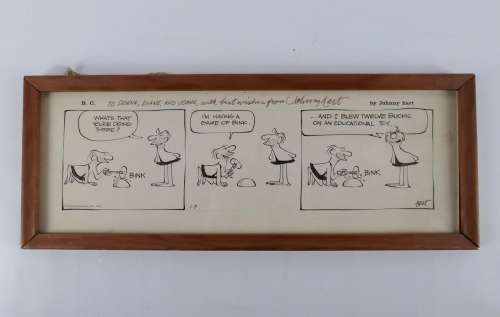 Framed B.C. Comic Strip by Johnny Hart | Bodnars Auction
