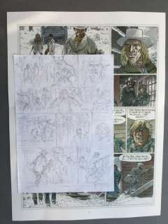 Hermann  - Crayonnés planche 41 - Duke T.1 - (2016) | Catawiki