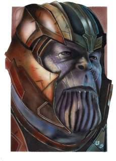 Thanos - Original Painting - Diego Septiembre - EO | Catawiki