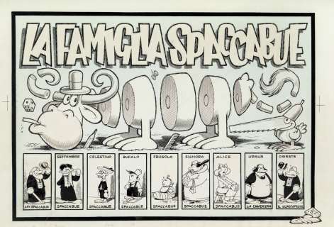 Jacovitti Benito - "La Famiglia Spaccabue", 1973 | Urania Casa d’Aste