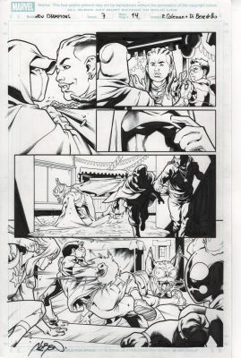 Ruairí Coleman, Adriano Di Benedetto | New Champions (2025 Marvel) 7 P21 By Ruairí Coleman & Adriano Di Benedetto. 1St Appearance of Nightdrifter aka Blade Jr. | ComicArtFans Classifieds