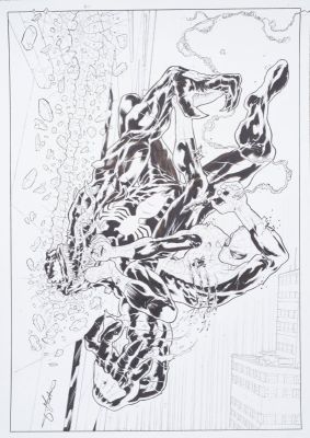 Giovanni Timpano | For Sale: Giovanni Timpano - Spider-Man Vs. Venom | ComicArtFans Classifieds