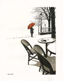 Christophe Chabouté | Parapluie Rouge V | Breitenmoser.art
