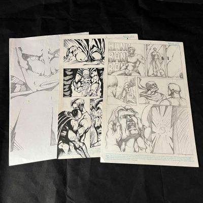 Three Original Comic Art Pages Artist Unknown | misc / divers