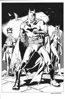 Kevin Nowlan | Kevin Nowlan | Batman Batgirl & Robin | ComicArtFans Classifieds