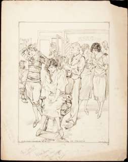 Cravath, Glenn | New Yorker/Saturday Evening Post Illustration "When Mary Comes Home From College" art, prelim and print | Art4Comics