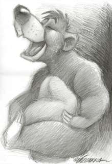 Joan Vizcarra  - Original Drawing - Happy Baloo - The Jungle Book | Catawiki