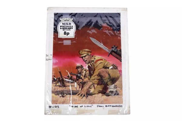 Original artwork for Battle Picture Library No. 313 “Pride of Lions” | misc / divers