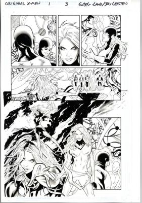 Greg Land, Jay Leisten | Original X-Men Issue 1 Page 3 Phoenix / Jean Grey | ComicArtFans Classifieds