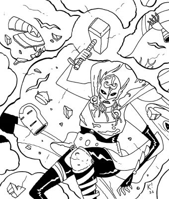 Kundo Krunch | She Thor | ComicArtFans Classifieds