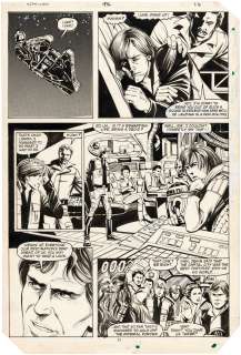 "STAR WARS" #92 COMIC BOOK PAGE ORIGINAL ART BY JAN DUURSEMA.