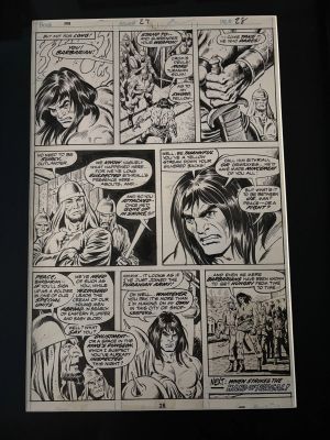 John Buscema, Ernie Chan | John Buscema, Ernie Chan, Conan # 29 Final Page For Sale | ComicArtFans Classifieds