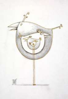 original illustr. - Uccentrici - tecnica mista cm 29,7x21 - Page volante (2018) | Catawiki