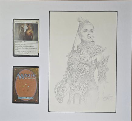 John Stanko | Magic the Gathering Trading Card Conviction Matted with Card | ComicArtFans Classifieds