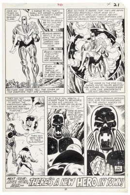 Lot 521 - Original Art * JOHN BUSCEMA and JOE SINNOTT * ROM No. 20, Page 21 | PBA Galleries