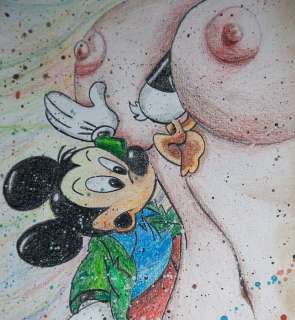 Marco Salvini  - Erotic Mickey Mouse and Donald Duck - Page volante | Catawiki
