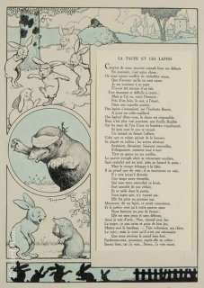 Dessins Xxe Siecle -... | Benjamin RABIER (1869-1939) "La taupe et les lapins" Projet... | Estim Nation