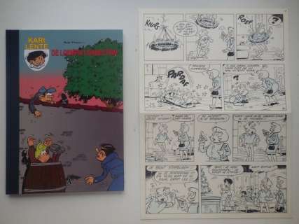 Mau, Bob | Original page (p.13) + album  - Kari Lente 16  - De loempia connectie  - hc with cloth spine  - 1st edition  - (2008) | Catawiki