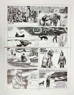 CHEVALIER Roger... - Lot 33 - CHEVALIER Roger dit KLINE Loup noir Planche du récit...