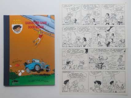 Mau, Bob | Original page (p.12) + album  - Kari Lente 46  - Gangsters door de muren  - hc with cloth spine  - 1st edition  - (2010) | Catawiki