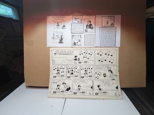 Original Ernie Bushmiller Sunday Nancy with Fritzi: Record Player Gag! 10-31-71 | eBay US (Buy It Now)