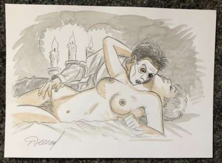 Renaud (Denauw, Renaud) - Originele tekening - Jessica Blandy - Gepubliceerd in ’Renaud - Les souvenirs de Jessica’ - (2018) | Catawiki