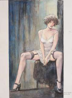 Manara | Molly Bloom - Penelope Encre de Chine et aquarelle pour cette i | Millon