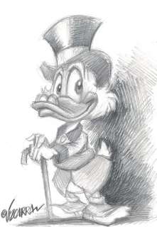 Uncle $crooge - Disney - Original Sketch - Joan Vizcarra - Art de crayon | Catawiki