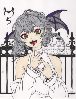 Saylor | Vampire Princess Illustration work in progress will finish soon | Raremarq (Buy It Now)