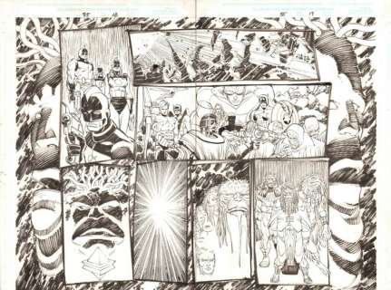 Avengers #35 page 17 - Maximum Security - Double Page Splash 22x17 - A2 - Page volante - EO - (2000) | Catawiki
