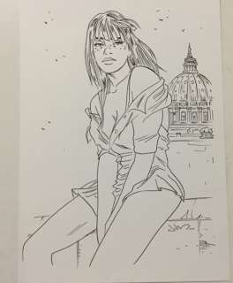 Jim (Thierry Terrasson) - Projet de couverture - Une nuit Ã  Rome T.3 - Marie (2018) | Catawiki