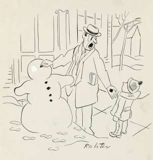 (THE NEW YORKER.) MISCHA RICHTER. "Take this coal right back to the cellar where it belongs." | Swann Galleries