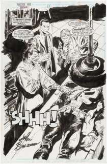 PUNISHER: WAR ZONE #24 ORIGINAL ART COMIC BOOK SPLASH PAGE BY JOHN BUSCEMA. | Hake’s