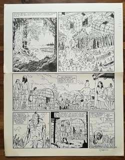 Les pionniers du nouveau monde T4 - Planche originale encre de Chine - Page volante - EO - (1985) | Catawiki