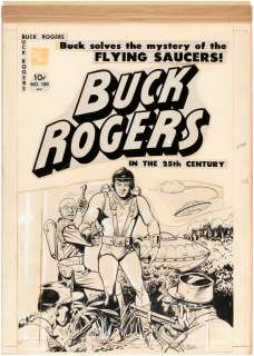 BUCK ROGERS #100 (#7) COMIC BOOK COVER ORIGINAL ART BY CHARLES SULTAN. | Hake’s