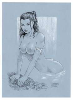 Pin Up - De Luca - original artwork - Page volante - EO - (2019) | Catawiki