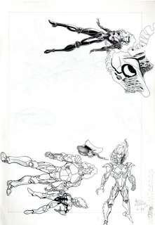 Sketch Page by Arthur Adams | mycomicshop.com