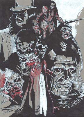 Alberto J. Alburquerque | Coppola’s Dracula Illustration | Geoff M Art Sales