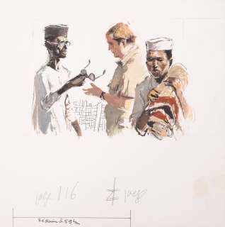 Albert Brenet (1903-2005) Le... | Albert BRENET (1903-2005) Le marchand de tapis. Gouache... | Drouot Estimations